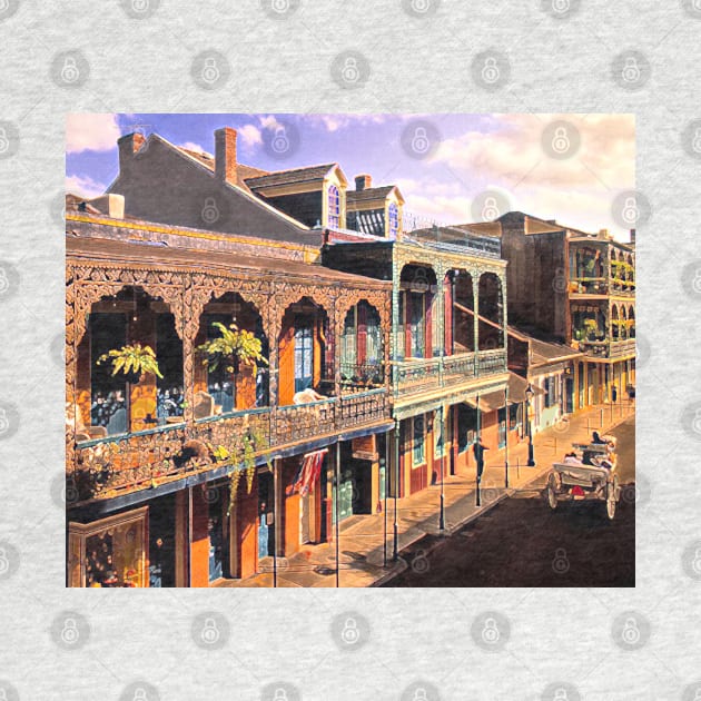 New Orleans Louisiana French Quarter Art by Oldetimemercan